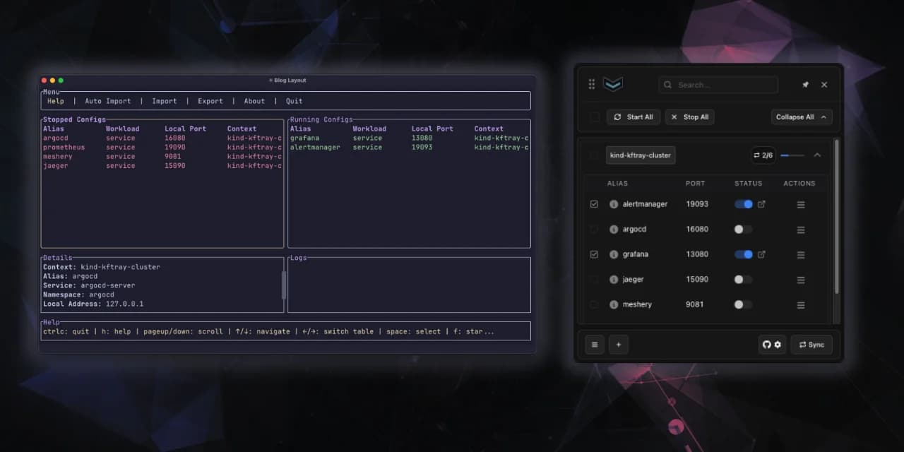 Manage All Kubernetes Port-Forwards with kftray