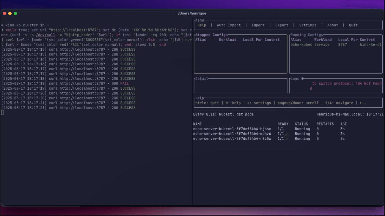 Event-driven port forwarding with Kubernetes watchers in kftray v0.21.0